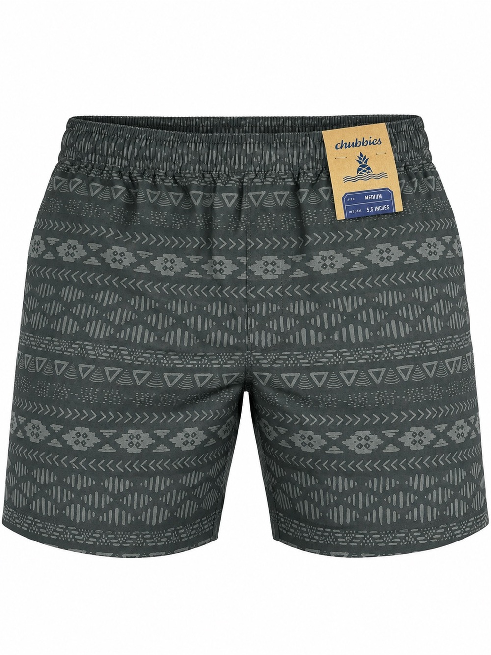 NWT Chubbies The Ready Set Geos 5.5" Athlounger Shorts Medium Grey Southwestern